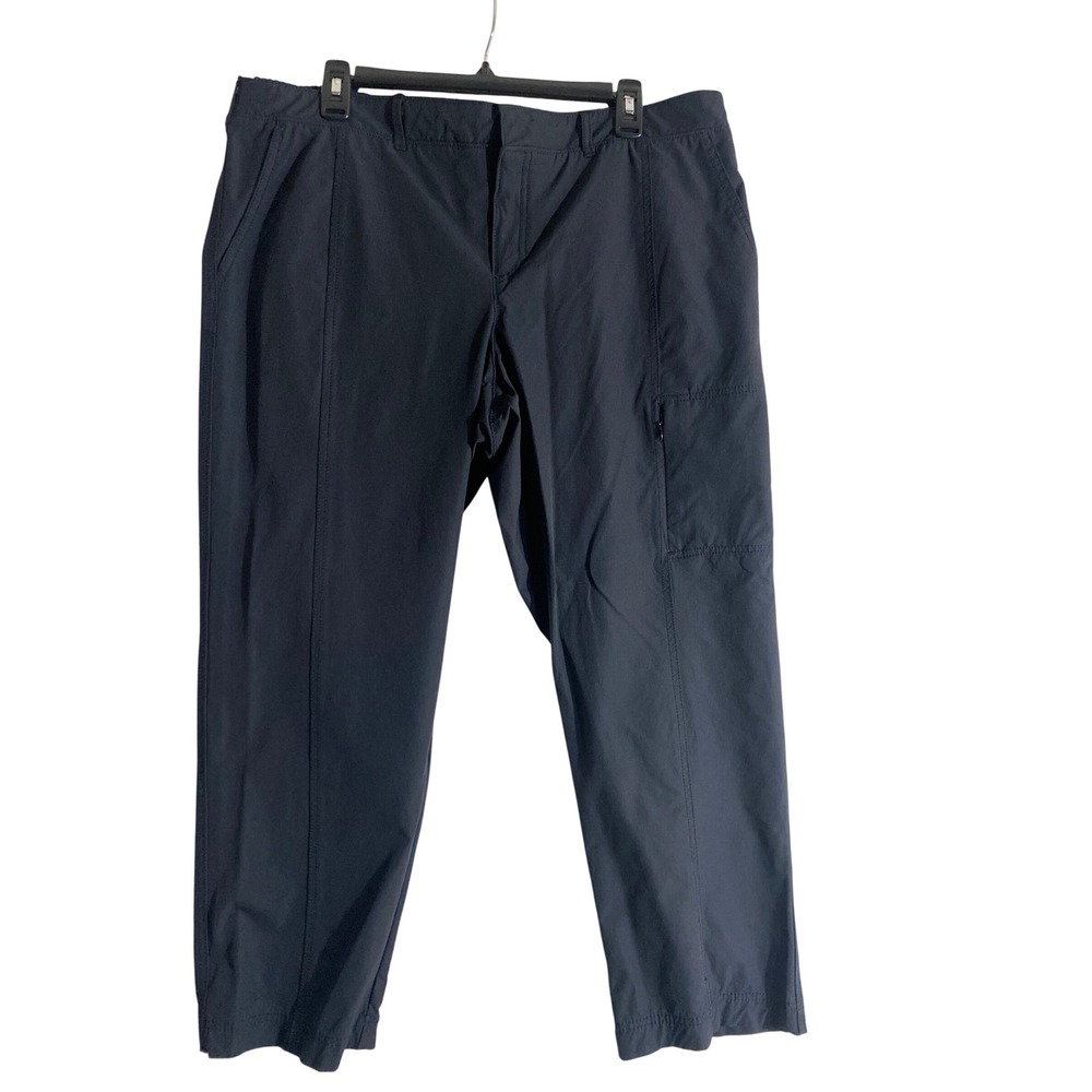 Kirkland Signature Travel Pants Womens 14 Black Excellent Stretch Hiking Cargo